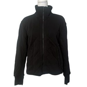 Lululemon Women's Forever Warm Jacket Black Quilted Reversible